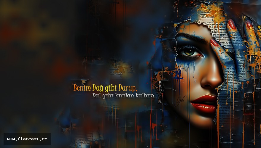 AH  benim dağ gibi durup,.......... Dal gibi kırılan kalbim..