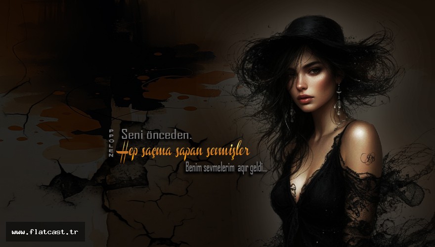 Seni önceden       Hep saçma sapan sevmişler                 Benim sevmelerim  aqır geldi...